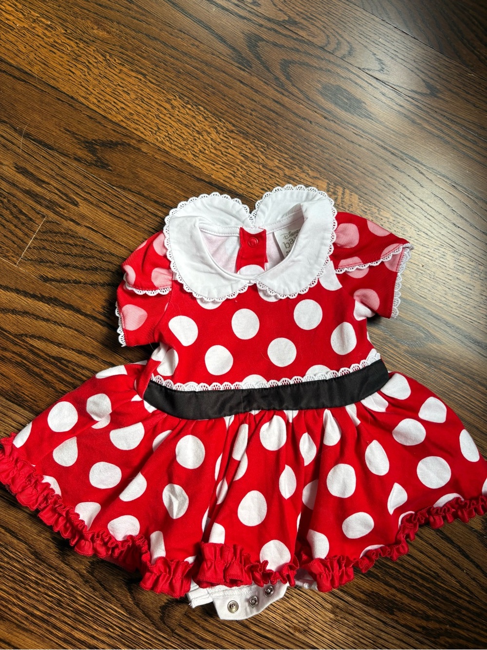 Minnie Mouse Dress with White Collar 6-9 month